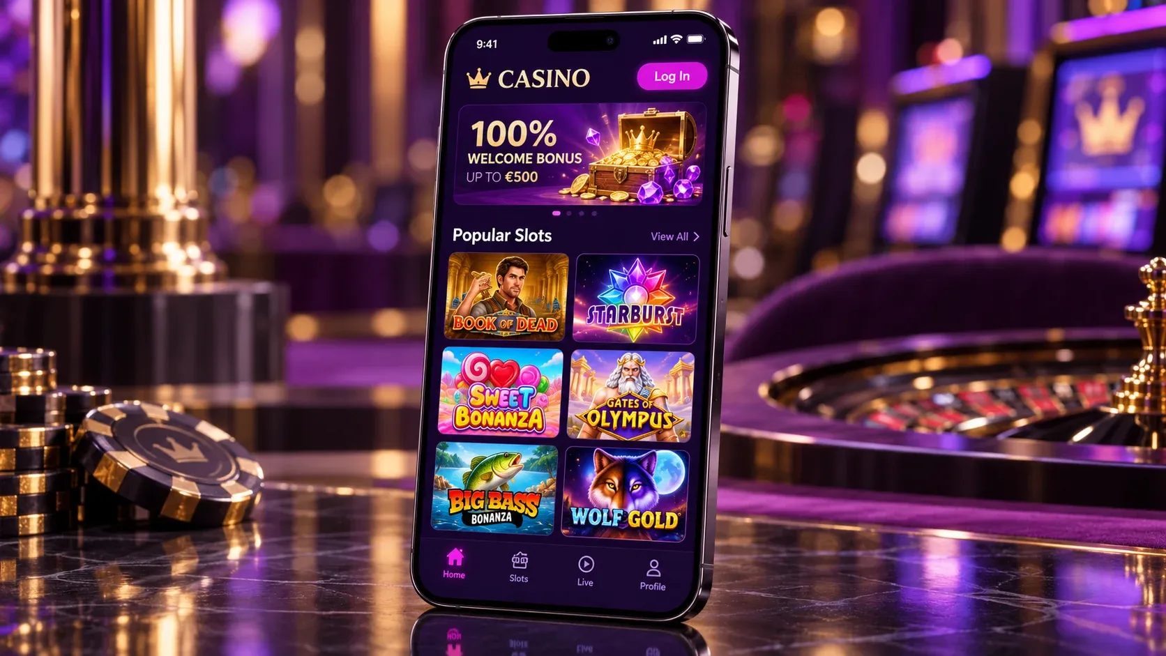 Play on a mobile phone at JumboSpin